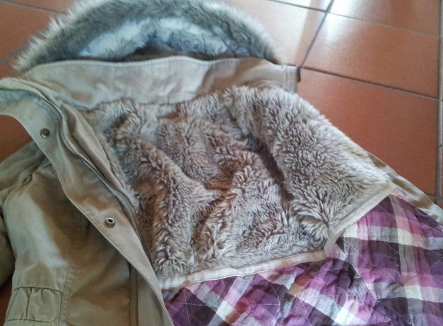 Kuschelige Winterjacke Fell Gr.L 38/40 