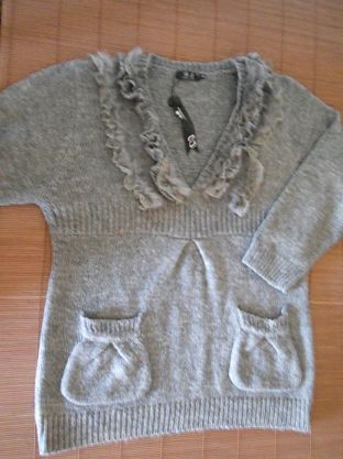 Neuwertig Woll Damen Strick Pullover Gr. T5 ca. 48 50 52 XXL H-3 Grandes TAILES