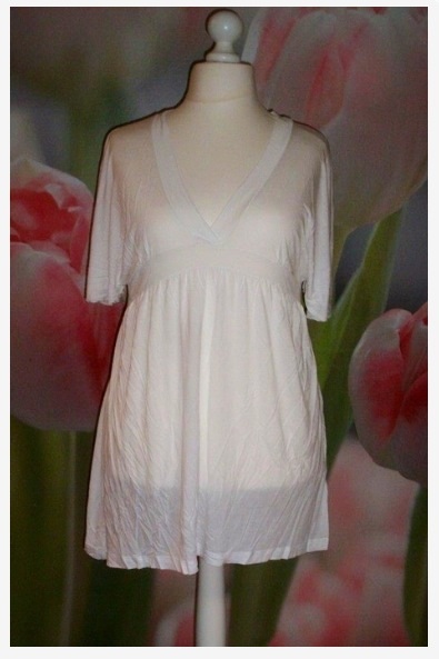 H&M Shirt Tunika Gr. L, weiß, ungetragen