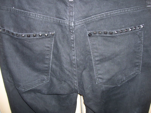 sexy schwarze röhrenjeans mit nieten blogger hipster 