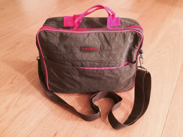 paulpac Laptoptasche *grau/pink*