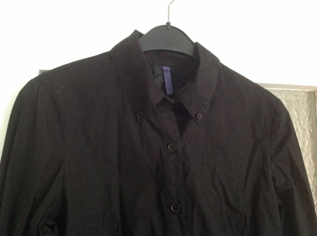 Klassische Bluse in Schwarz Gr. 38