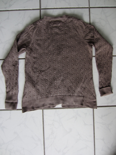 schöne braune Strickjacke/Cardigan mit Taschen