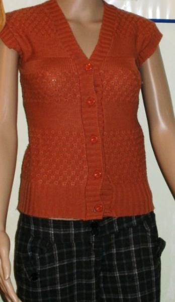 Weste, Strickweste von Palomino, orange, 146