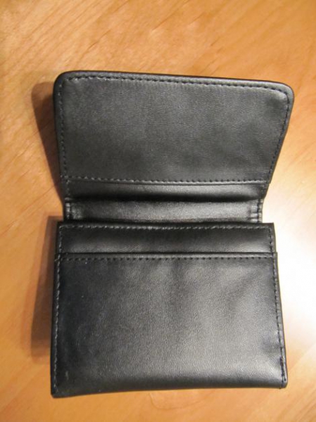 Portemonnaie Kreditkarten Etui schwarz neu mit Gummiband