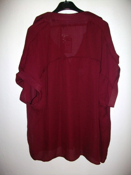 Lockere weinrote Bluse / Primark 