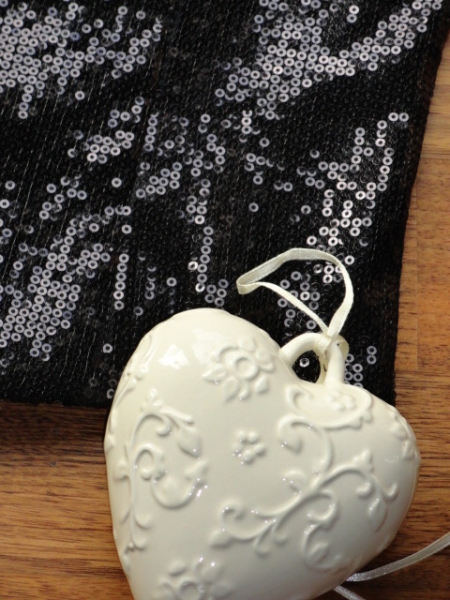 NEU ~* Apart ~* Pailletten Corsage ~* Gr. 38 ~* schwarz