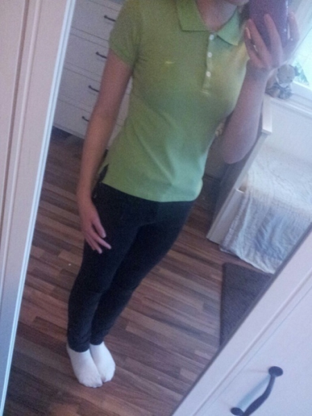 A&F Abercrombie and Fitch Polohemd hellgrün grün Amerika Hemd Polo Hemd brandneu ungetragen