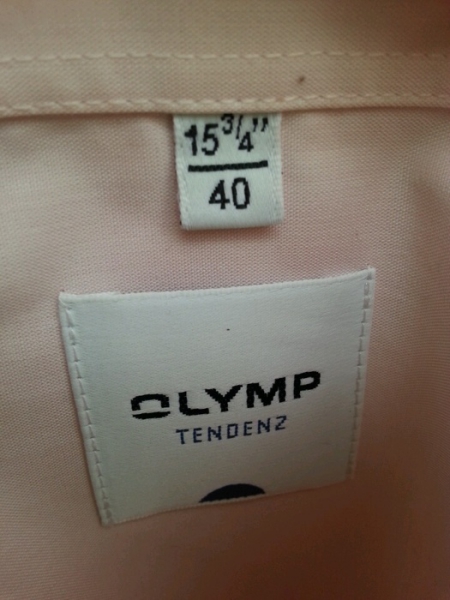 Olymp Tendenz Oberhemd Kurzarm Rosa Buisnesshemd Gr.40