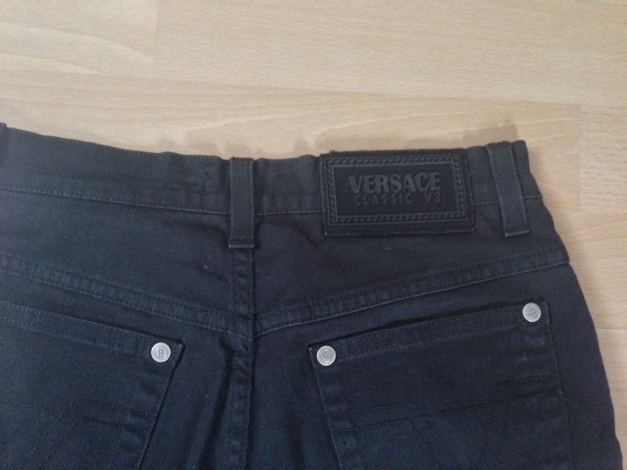 Versace Classic V2 Jeans in Schwarz! Vintage Retro Klassiker schwarze Röhre