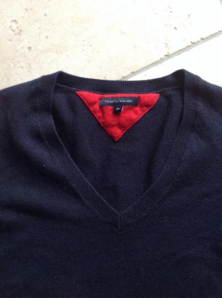 Pullover V-Ausschnitt von Tommy Hilfiger Gr. XS