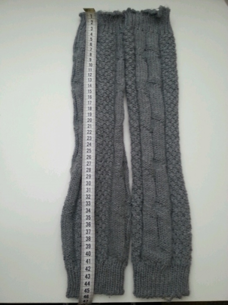 Grobstrick Stulpen in Grau Versandkostenfrei