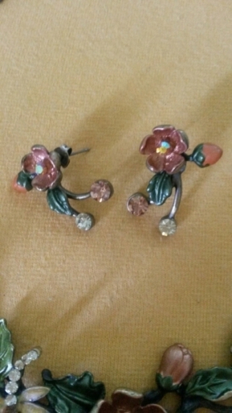 Emaile Kette Set Wies'n mit Kristalle