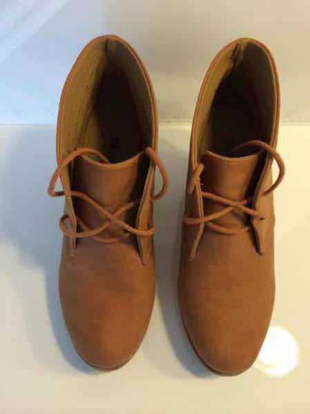 Stiefeletten Boots Wedges Keilabsatz cognac Größe 37 von Jumex