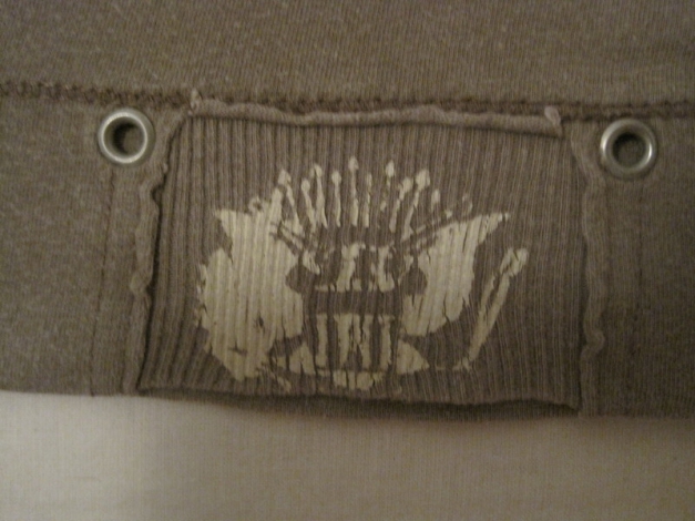 T-Shirt ohne Ärmel / Hoodie  -  Nice Concept, Größe M,  braun