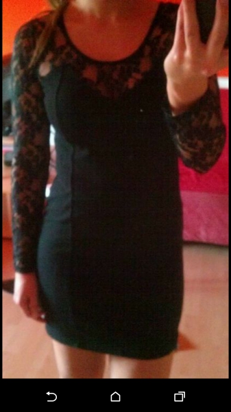 Schwarzes Spitzen Kleid
