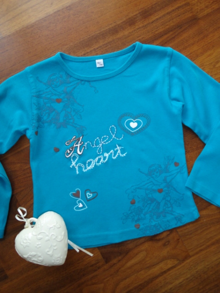 ~* süüüsses Langarmshirt ~* Gr. 110*116 ~* türkis ~*