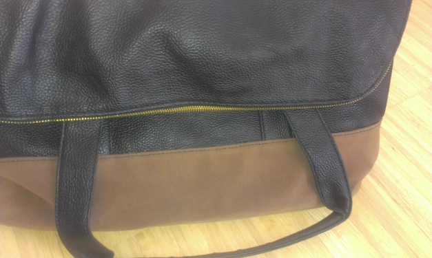 schwarz-braune Tasche