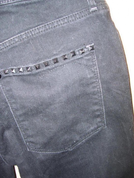 sexy schwarze röhrenjeans mit nieten blogger hipster 