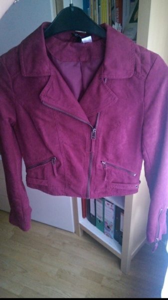 Wildleder-Bikerjacke