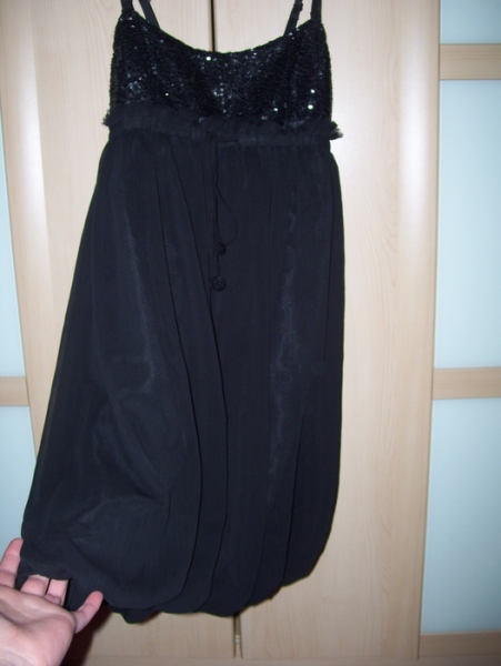 süßes ballonkleid abschlussball party disco pailetten sexy abiball