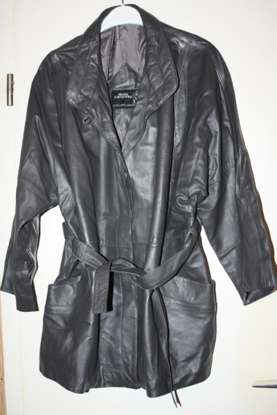 Handgearbeitete hochwertige Lederjacke, echtes Leder, Moda Ernesto, Gr. 44/46