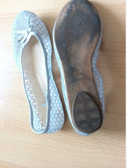 sehr süße Ballerinas mit Glitzer