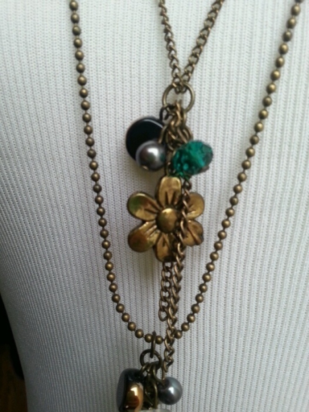 Lange Esprit Modeschmuck Kette Schmetterling Hippie-Style