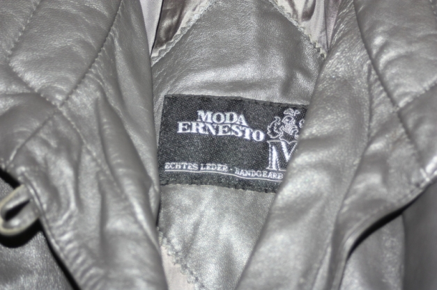 Handgearbeitete hochwertige Lederjacke, echtes Leder, Moda Ernesto, Gr. 44/46