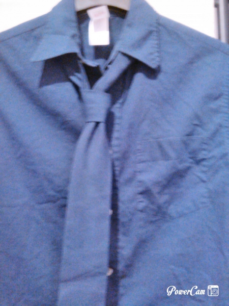 Jungen Hemd mit Krawatte  Gr. 158 Blau/Marine