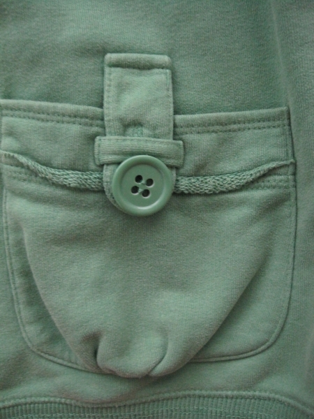 Grüner Hoodie von s.Oliver in Größe M mit 3/4 Ärmel