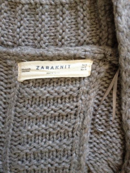 Zara Knit Oversize Grobstrick Cardigan Gr. M