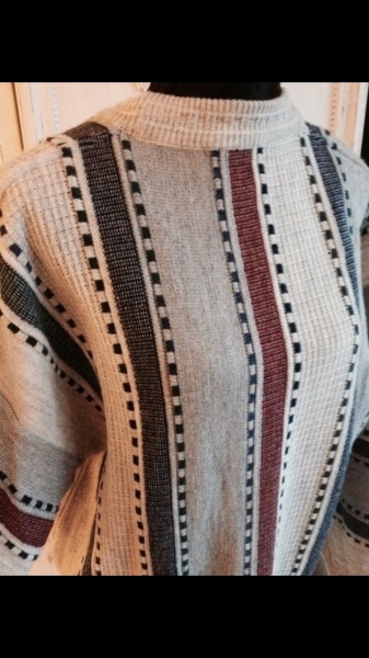 Oversize true vintage pullover Pulli Granny boho oldschhol retro streifen 