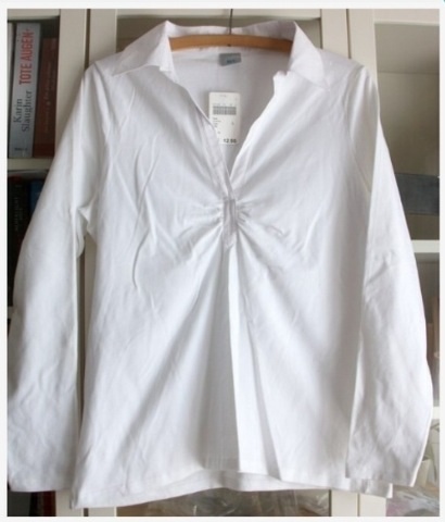 Poloshirt Shirt Bluse weiß Gr. L, M&S, ungetragen, top!