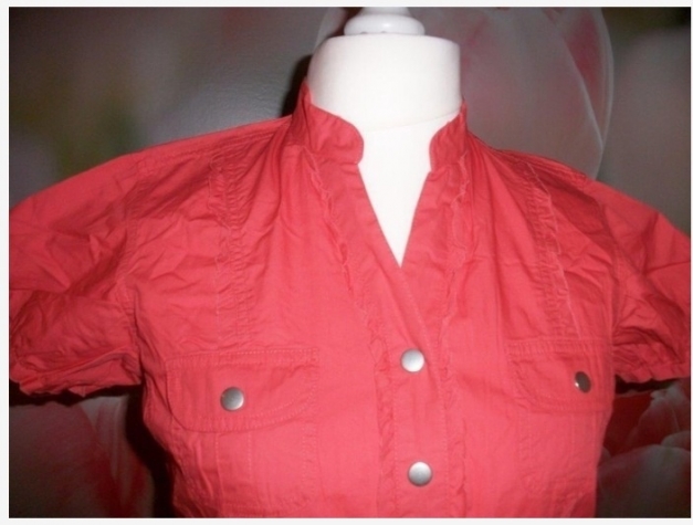 Happy Size Bluse Tunika Gr. 40 (eher >44, fällt größer aus!) koralle rot, ungetragen!