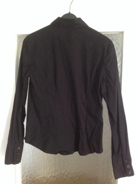 Klassische Bluse in Schwarz Gr. 38