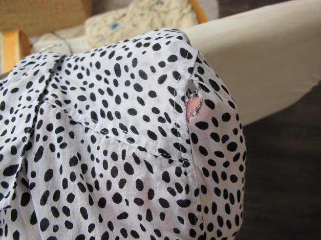 Schwarz weisse Bluse H&M