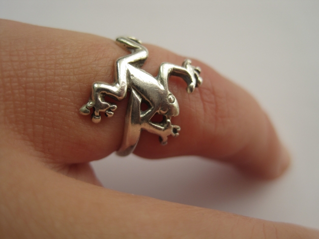  Knuckle Ring / Fingerkuppenring / Ring für den kleinen Finger - Innendurchmesser 15mm, echtes Silber