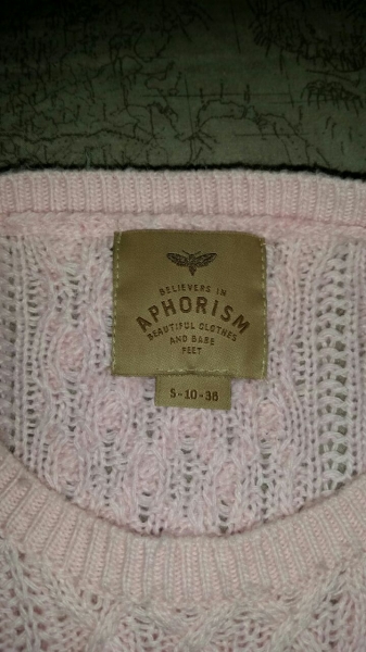 Strickpulli in Rosa