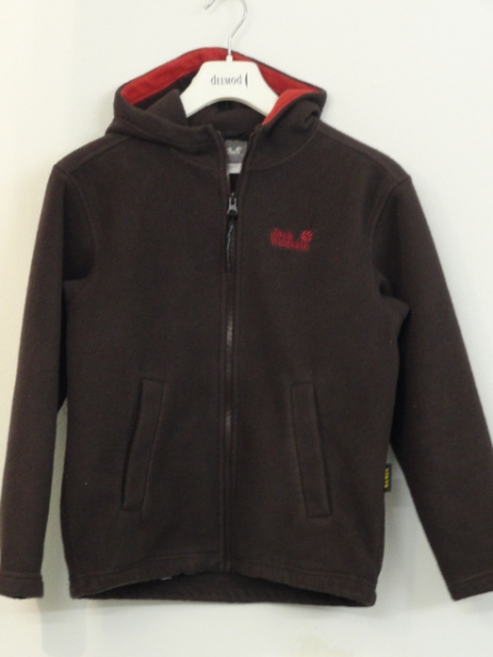 Jack Wolfskin Family~*Fleecejacke mit Kapuze~*Gr. 152 ~* Nanuk ~* Jacke ~* braun ~* atmungsaktiv ~*