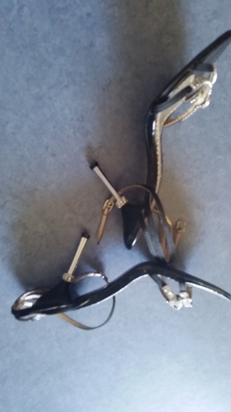 Sandale mit Strass Gr. 37