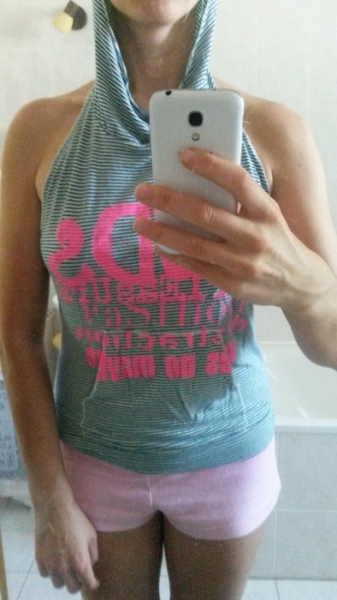 Shirt mit Kapuze gestreift ausgefallen