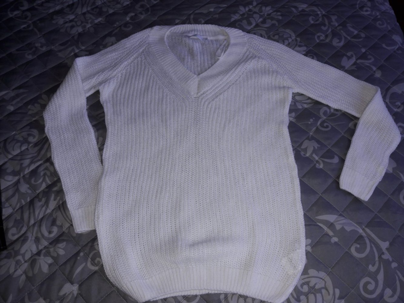 Pullover Overzized Only by Vero Moda Gr. Xs 34 Strick Long Pulli Over Size weiß