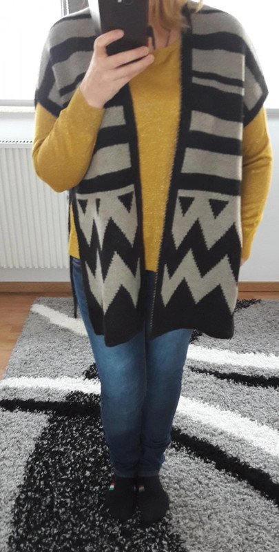 ethno indie dope grunge blogger black hippie überwurf Cape Poncho gr. S/M Pieces Cape