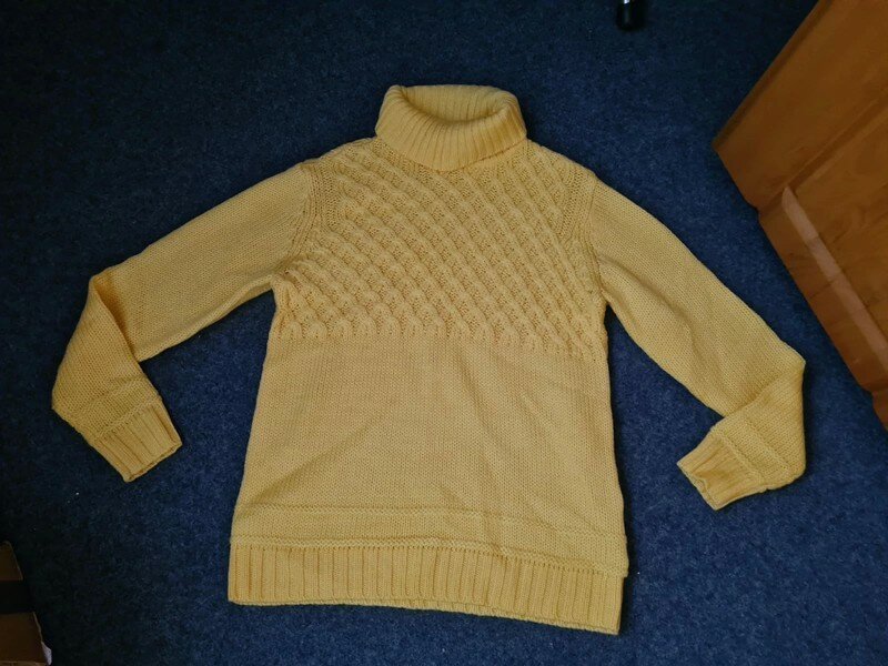 Rollkragenpullover Pullover Gr. L gelb NEU
