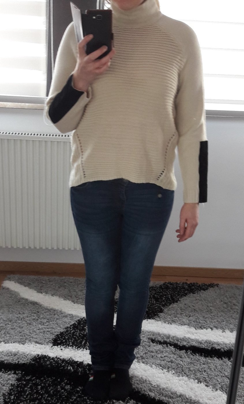  Oversize Pullover Pulli warm Noisy May by Vero Moda Gr. L/40 Strickpulli beige 