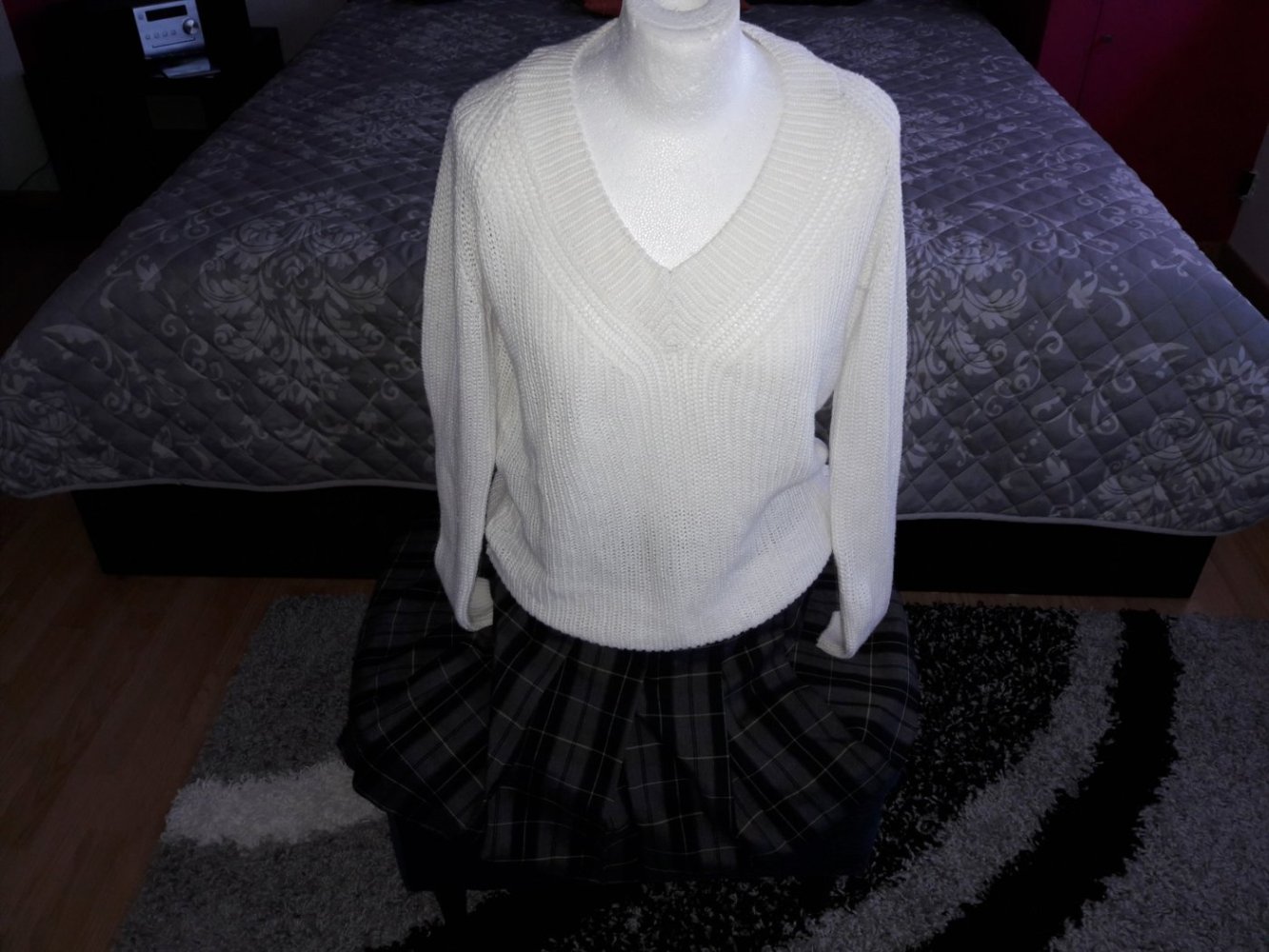 Pullover Overzized Only by Vero Moda Gr. Xs 34 Strick Long Pulli Over Size weiß