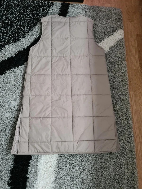 Pieces Maternity Gr.XL Weste Steppweste beige umstandsmode