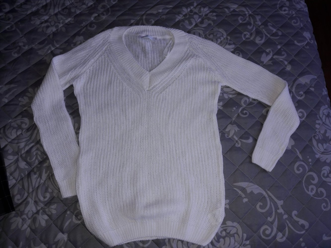 Pullover Overzized Only by Vero Moda Gr. Xs 34 Strick Long Pulli Over Size weiß