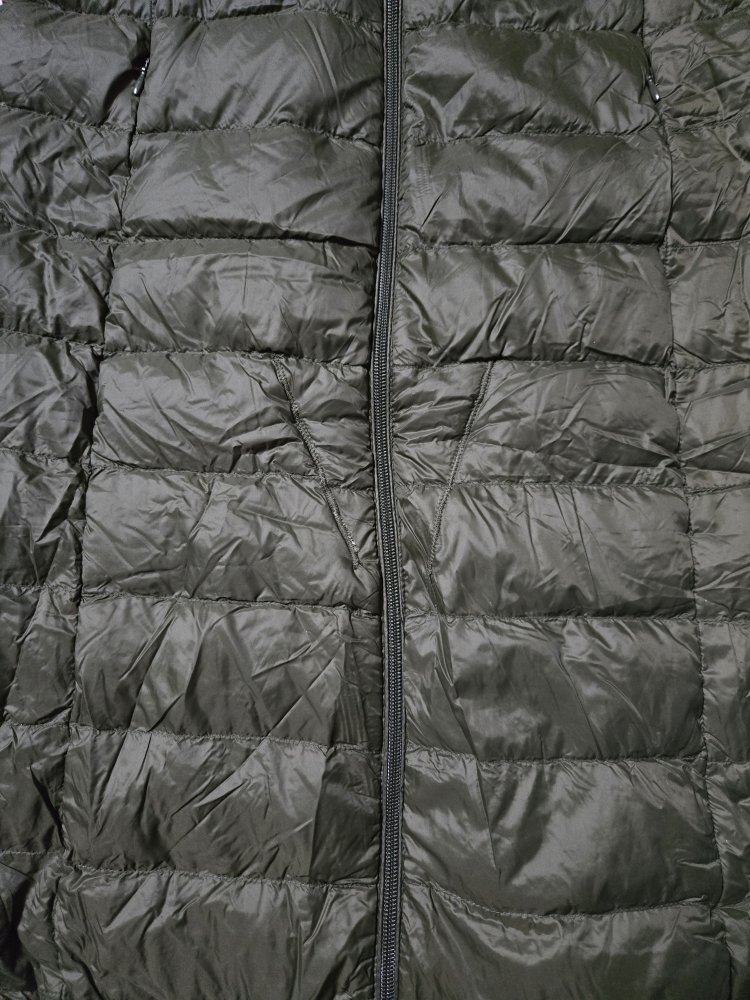 Daunenmantel Vila Gr. 36 khaki / grün Kapuze Vila